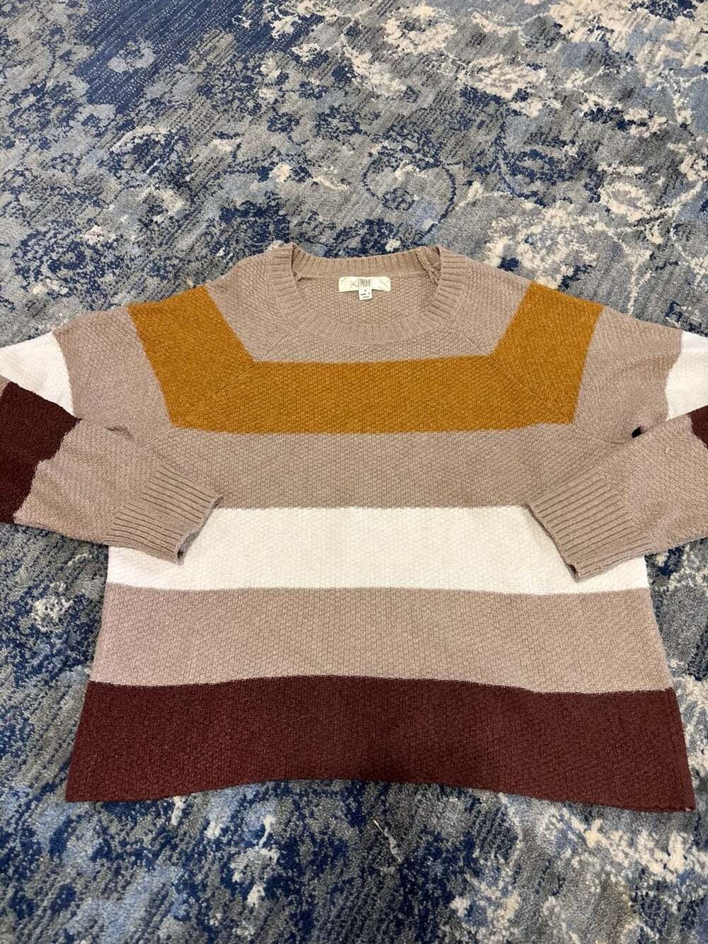 Pinque Striped Pullover Sweater Size S